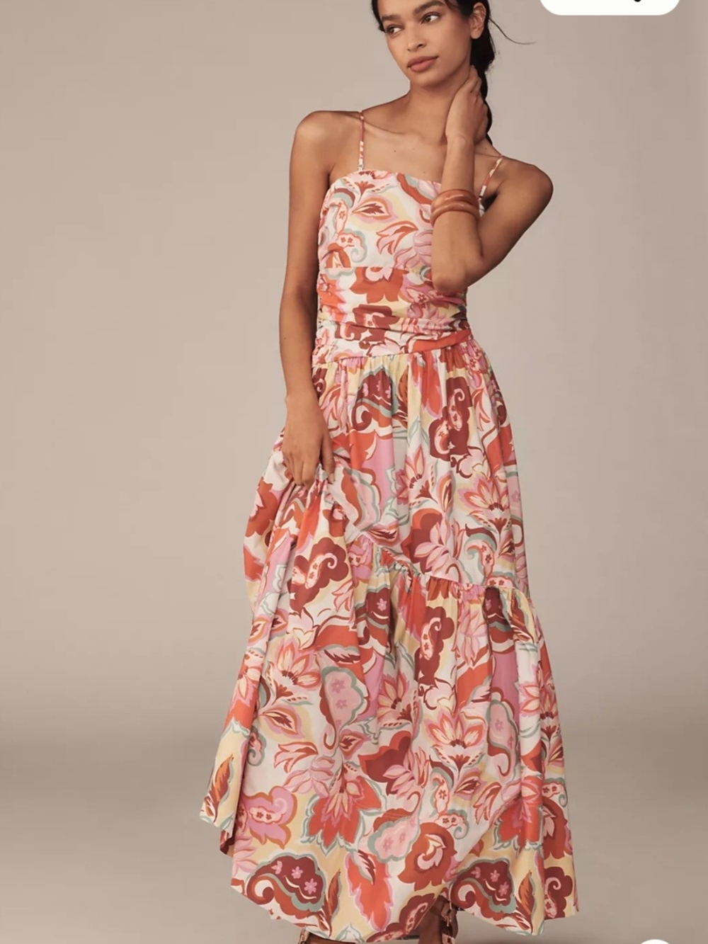NWT Love The Label From Anthropologie Floral A-line Maxi Dress 🌸 Size XL